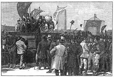 The Chartist Demonstration on Kennington Common, 10th April 1848, 1886 by William Barnes Wollen
